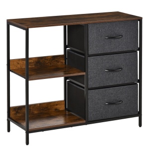 comoda mobila multifunctionala, 80x29x71cm, maro - Img 1