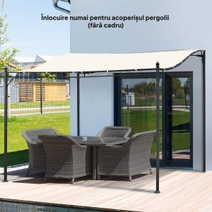Copertina de rezerva pentru pergola 2,5 x 3(m), Bej - Img 9