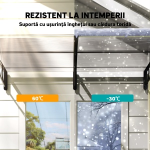 Copertina moderna din PP, 200x96x27 cm, negru - Img 6