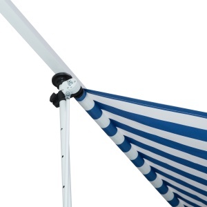 Copertina pentru soare pentru exterior tip rulou cu manivela, inaltime si unghi reglabil, 200x150cm, albastru - Img 9