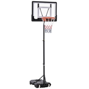 Cos de Basket cu Înaltime reglabila 160-210 cm din otel si baza cu roti - Img 1