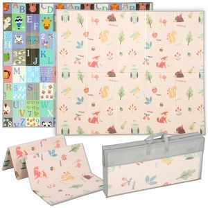 Covoraș pentru Copii 0-3 Ani cu Numere și Litere, Suprafață Impermeabilă, din XPE Multicolor, 176.5x148x1 cm