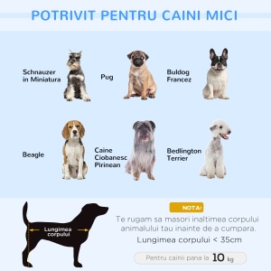 Culcus pentru Caini de Interior Canapea pentru Pisici Caini de Talie Mica Medie - Img 8