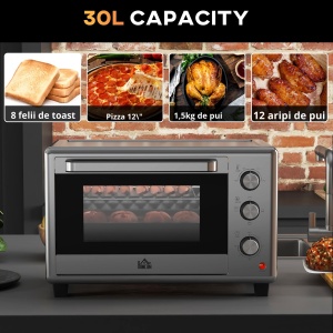 Cuptor Electric 30 L – Grill, Convectie & Tava Inclusa - Img 4