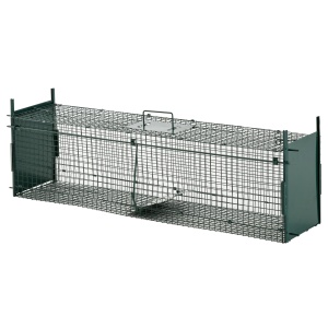 Cusca Capcana Verde – Usa Dubla, 100×25×28 cm pentru Animale - Img 1