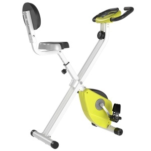 Cyclette Magnetica Pliabila, cu Inaltime si Intensitate Reglabile, Ecran LCD, Galbena - Img 1