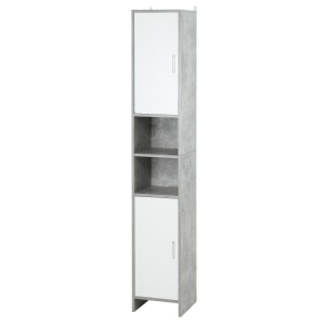 Dulap Baie Coloana – 30×30×180 cm, Lemn Efect Ciment - Img 1