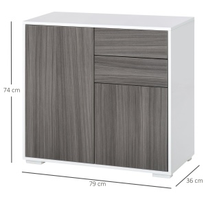 Dulap Gri Multiuz – Sertare & Compartimente cu Apasare - Img 3