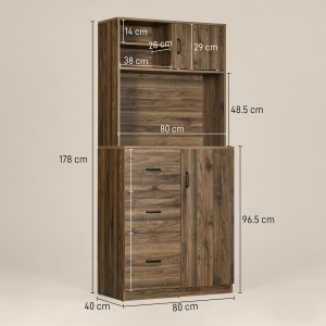 Dulap Modern – Lemn cu 3 Sertare & Dulapioare - Img 3