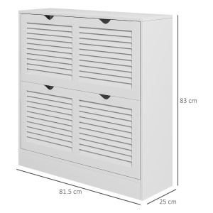 Dulap Pantofi ingust, 2 Usi Rabatabile, Model Decorativ - Img 3