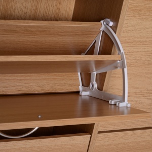 Dulap Pantofi Lemn 120×24×81 cm – 24 Perechi, Hol sau Dormitor - Img 8