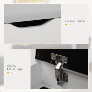 Dulap Pantofi Space Saver – Cu Banca & Compartimente Deschise - Img 6