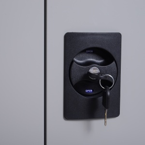 Dulapior Documente – Otel Gri 80×40×92,5 cm cu inchidere - Img 9