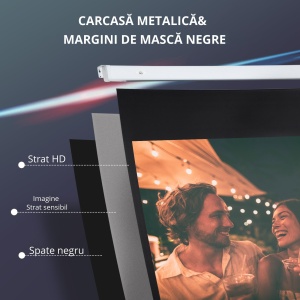 Ecran Proiector 100” – Montaj Pe Perete sau Tavan - Img 4