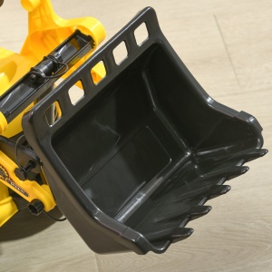 Escavator pentru Copii cu Cupă și Spațiu de Depozitare Ascuns, în PP și ABS, 80x26.5x39 cm, Galben și Negru - Img 8