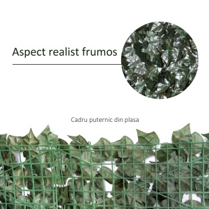 Gard Artificial 240×100 cm – Rulou Verde inchis Anti‑UV - Img 6