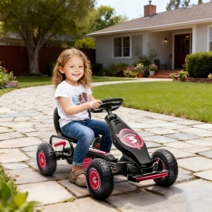 Go Kart Pedale Copii – Reglabil cu Roti Gonflabile - Img 2