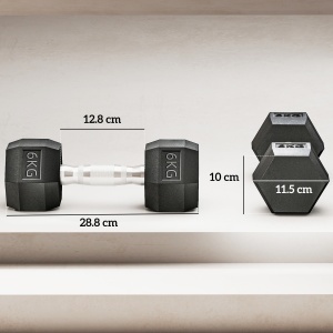 Haltere Antiderapant 6kg Negru - Img 3