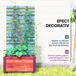 Jardiniera cu Spalier pentru Plante Agatatoare si Roti - Img 4