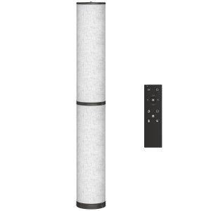 Lampă de Podea cu Telecomandă și Reglaj Temperatură 3000-6000K, Abajur din Material Textil, Ø20x135 cm, Bej