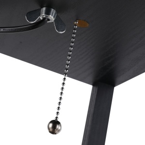 Lampa Pom cu Librarie 3 Niveluri Negru 26 x 26 x 160 cm - Img 9