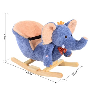 leagan elefant 60x33x45cm, albastru - Img 3