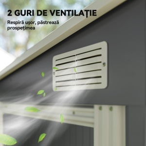 Magazie Metalică Galvanizată 7 x 5ft, cu Ușă Glisantă - Img 8