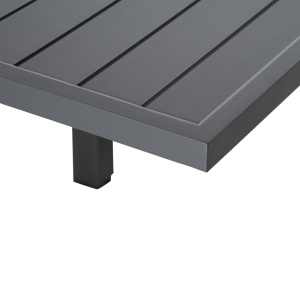 Masa de Gradina Extensibila pentru 8-10 Persoane cu Structura din Aluminiu, 135-270x90x75cm, Gri - Img 9