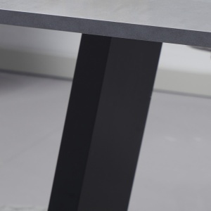 Masa Living 140×80×76 cm – Blat Marmura & Cadru Otel Negru - Img 7