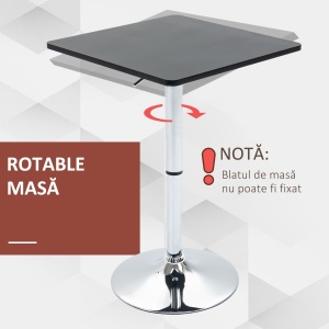Masa Reglabila Patrata – Pentru Bar, Sufragerie sau Bucatarie - Img 6