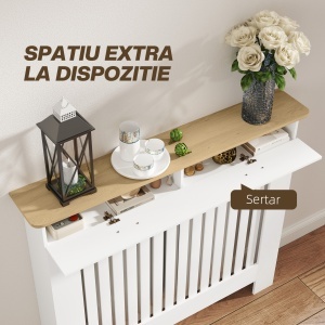 Masca Calorifer Alb – Cu Sertar Depozitare & Sistem Anti-Rasturnare - Img 6