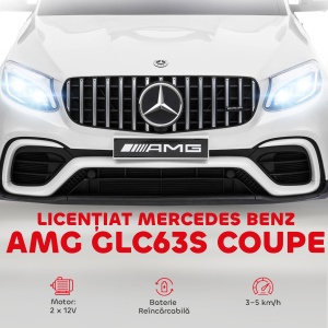 Masina Electrica Copii – Mercedes, 3-5 Ani cu Centura Siguranta - Img 4