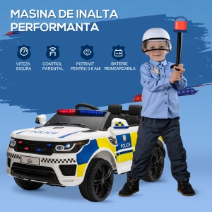 Masina Politie 12V pentru Copii – Telecomanda, Sirena & Lumini Realiste - Img 7