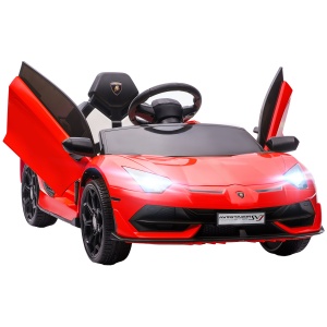 Mașinuță Electrică pentru Copii 3-5 Ani cu Uși Fluture, Mașinuță Electrică cu Telecomandă, 107,5x63x42 cm, Roșu - Img 1