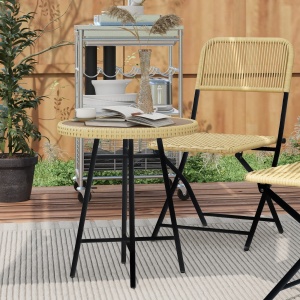 Masuta de cafea pentru exterior, Finisaj de lemn natural - Img 2