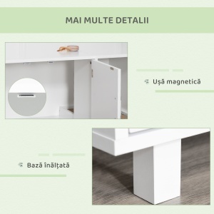 Mobila Litiera Pisici – Lemn, cu 2 Usi & Accesorii - Img 7