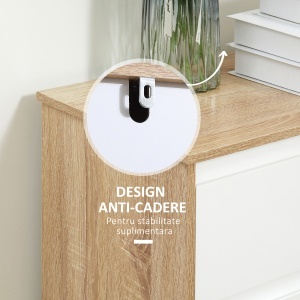 Mobilier Baie Lemn & Alb – Compact, Multifunctional si Elegant - Img 5