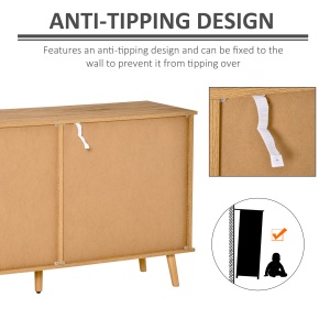 mobilier bucatarie modern, 130x40x74.5cm, culoarea lemnului/alb - Img 6