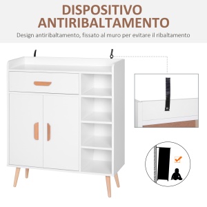 mobilier multifunctional, 80 x 29.5x96cm alb - Img 5