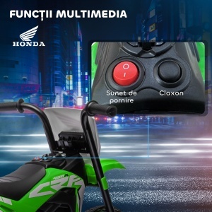 Motocicleta Copii 6V – Honda CRF450RL cu 3 Roti, Lumini & Sunete - Img 5