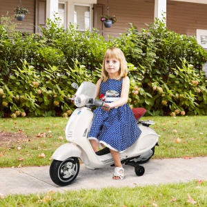 Motocicleta Jucarie Licenta Oficiala Vespa, Roz - Img 2