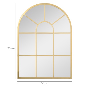 Oglinda Moderna de Perete – Arcuita 70×50 cm, Stil Fereastra Negru - Img 3
