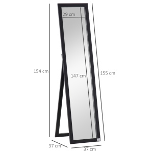 Oglinda Pliabila cu Cadru MDF – Perete sau Podea, 152 cm - Img 3