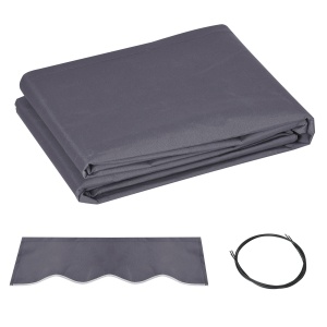 Pânză de Schimb pentru Copertină Retractabilă Anti UV 30+, 3.47x2.4 m, Gri - Img 1