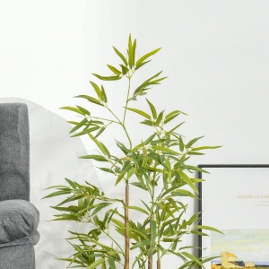 Planta Bambus Artificial Inaltime 120 cm cu Ghiveci pentru Interior si Exterior -Verde - Img 7