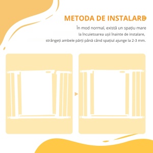 Poarta de Siguranta Reglabila 76–103 cm pentru Usi/Scari – Negru - Img 8
