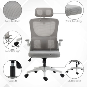Scaun Birou Ergonomic – Cu Tetiera Reglabila & Suport Lombar - Img 8