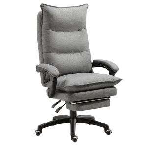 Scaun Birou Ergonomic – Masaj 6 Puncte & Reglabil, Gri - Img 1