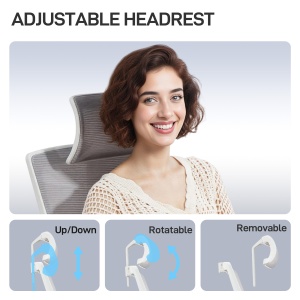 Scaun de Birou Ergonomic și Respirabil cu Suport Lombar Dinamic 4D, 64.5x62.5x112-122 cm, Multicolor - Img 5
