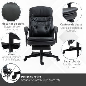 Scaun Masaj USB – Directorial, Cu Vibratii & Design Ergonomic - Img 8